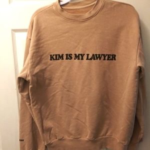 Kim Is My Lawyer Sweatshirt, Size Small